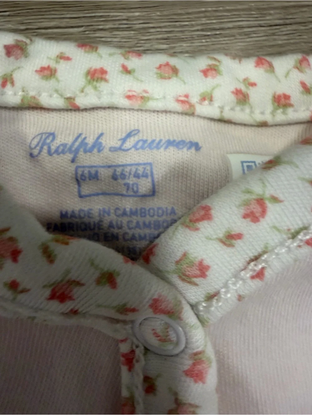 Ralph Lauren Pink Floral & Solid Footie bundle Set